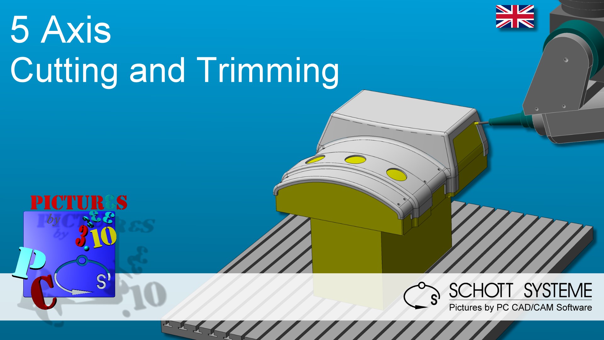 5 Axis Simultaneous Contouring / Trimming of Formed Work Pieces